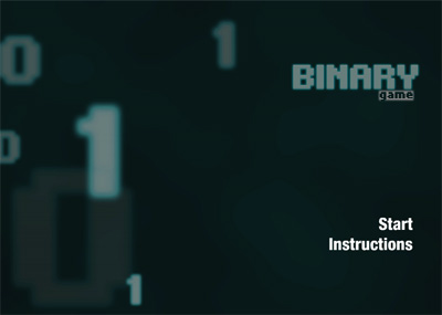 Binary Game, es un juego educativo con números binarios, parecido al tetris