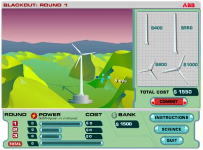 Blackout, un juego sobre la energía eólica.